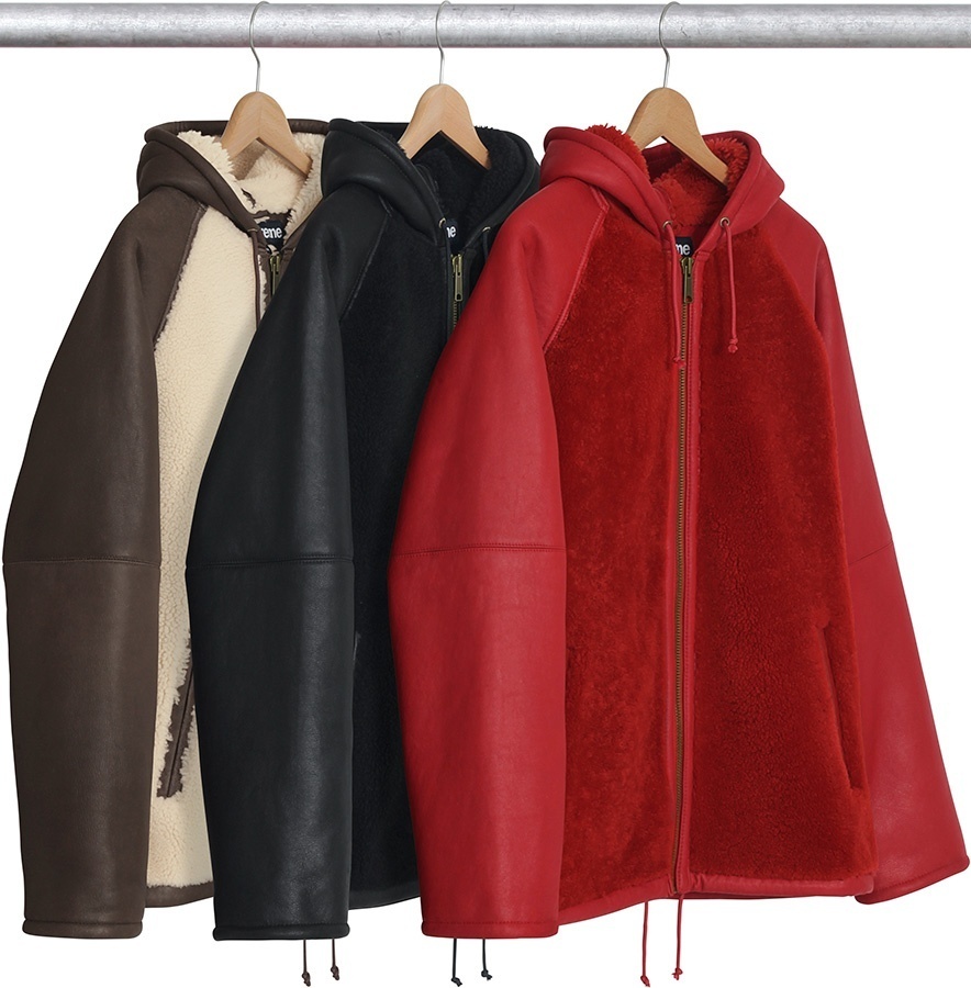 Reversed Shearling Hooded Jacket